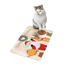 Load image into Gallery viewer, CHRISTMAS Santa And Us Pet Food Mat