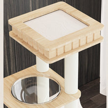 Load image into Gallery viewer, CHONGBEIYA Pinewood All-in-one Cat Tree With Scratching Slide 1.96m