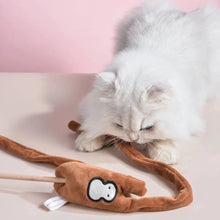 Load image into Gallery viewer, MICHU Mayitwill Natural Interactive Cat Wand, Safe Hunting Distance Cat Toys for Indoor Cats
