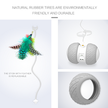 Load image into Gallery viewer, BENTOPAL P03 Smart Wheel Feather Self Rolling Cat Toy