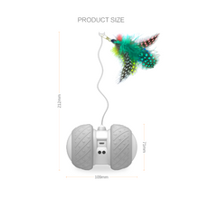 Load image into Gallery viewer, BENTOPAL P03 Smart Wheel Feather Self Rolling Cat Toy