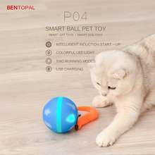 Load image into Gallery viewer, BENTOPAL P04 Colourful LED Smart Ball Self Rolling Pet Toy