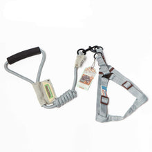 Load image into Gallery viewer, TOUCHDOG Original Round Climbing Rope Dog Leash and Harness (Grey)