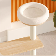Load image into Gallery viewer, CHONGBEIYA Pinewood Space And Wheel Scratcher Cat Tree 1.3m
