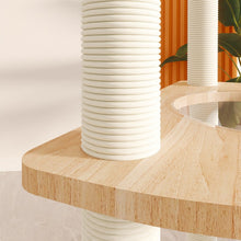 Load image into Gallery viewer, CHONGBEIYA Pinewood Space And Wheel Scratcher Cat Tree 1.3m