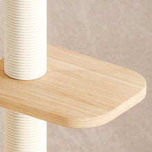 Load image into Gallery viewer, CHONGBEIYA Pinewood Space And Wheel Scratcher Cat Tree 1.3m