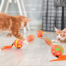 Load image into Gallery viewer, BENTOPAL P04 Colourful LED Smart Ball Self Rolling Pet Toy