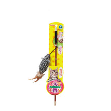 Load image into Gallery viewer, Petio Kerigurumi Kissy Mouse With Feather Cat Toy