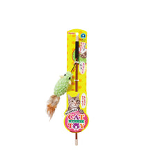 Load image into Gallery viewer, Petio Kerigurumi Kissy Mouse With Feather Cat Toy