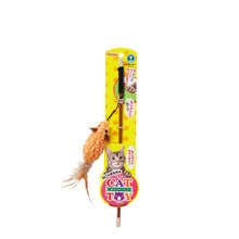Load image into Gallery viewer, Petio Kerigurumi Kissy Mouse With Feather Cat Toy