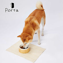 Load image into Gallery viewer, PETIO Prota Wood Grain Ceramic Dog Feeding Bowl