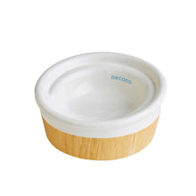Load image into Gallery viewer, PETIO Necoco Wood Grain Ceramic Cat Inclined Feeding Bowl