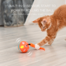 Load image into Gallery viewer, BENTOPAL P04 Colourful LED Smart Ball Self Rolling Pet Toy