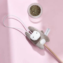 Load image into Gallery viewer, MICHU Mayitwill Natural Interactive Cat Wand, Safe Hunting Distance Cat Toys for Indoor Cats