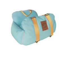 將圖片載入圖庫檢視器 KASHIMA Kawana Leather Car Seat Pet Bed With Suede Cushion