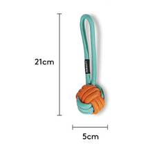 Load image into Gallery viewer, PAWZCITY Interactive Rope Ball With Loop Dog Toys