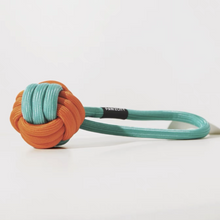 Load image into Gallery viewer, PAWZCITY Interactive Rope Ball With Loop Dog Toys