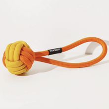 Load image into Gallery viewer, PAWZCITY Interactive Rope Ball With Loop Dog Toys