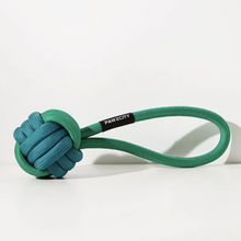 Load image into Gallery viewer, PAWZCITY Interactive Rope Ball With Loop Dog Toys