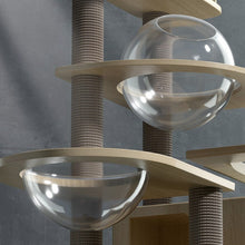 Load image into Gallery viewer, POPOCOLA Pine Wood Cat Tree 1.6m White