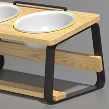 Load image into Gallery viewer, POPOCOLA Pine Wood Wooden Pet Bowl