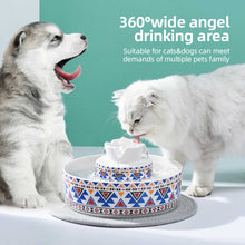 Load image into Gallery viewer, PETWANT Bohemian Style Cramic Water Fountain