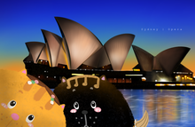 Load image into Gallery viewer, FLUFFURRY Follow Cats Travling Australia Postcards