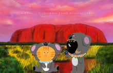 Load image into Gallery viewer, FLUFFURRY Follow Cats Travling Australia Postcards