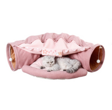 Load image into Gallery viewer, FLUFFURRY Cat Tunnel With Bed