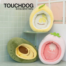 將圖片載入圖庫檢視器 TOUCHDOG Fruity Series Premium Designer Oval Pet Bed