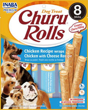 Load image into Gallery viewer, INABA CIAO Churu Rolls Dog Treats Chicken With Cheese