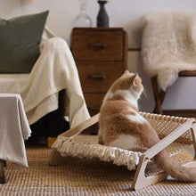 將圖片載入圖庫檢視器 PURROOM Wood Hammock Pet Bed