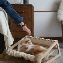 將圖片載入圖庫檢視器 PURROOM Wood Hammock Pet Bed