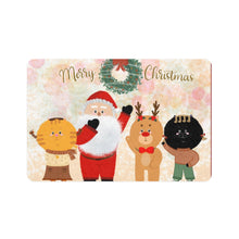 Load image into Gallery viewer, CHRISTMAS Santa And Us Pet Food Mat