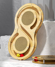 Load image into Gallery viewer, POPOCOLA Wooden Infinity Cat Scratcher