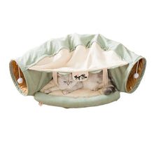 Load image into Gallery viewer, FLUFFURRY Cat Tunnel With Bed
