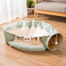 Load image into Gallery viewer, FLUFFURRY Cat Tunnel With Bed