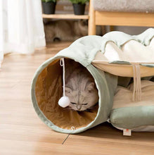 Load image into Gallery viewer, FLUFFURRY Cat Tunnel With Bed