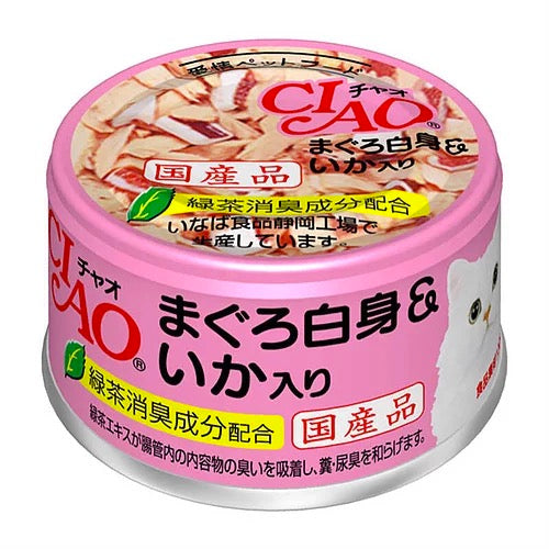 CIAO Tuna White Meat & Squid 24 Cans