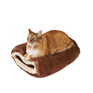 PETIO NECOCO Cat Warm Snuggle Cave Bed