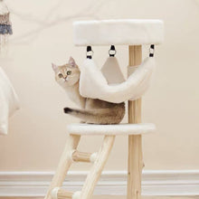 將圖片載入圖庫檢視器 PETSBELLE Solid Wood Cat Tree 0.8m
