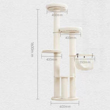 將圖片載入圖庫檢視器 PETSBELLE Solid Wood Cat Tree 1.6m
