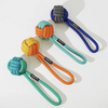 PAWZCITY Interactive Rope Ball With Loop Dog Toys