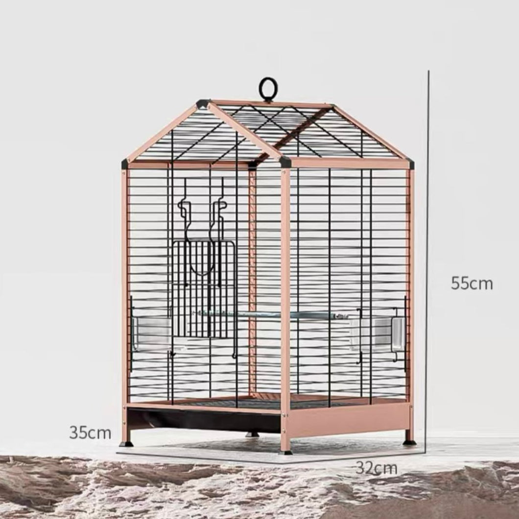 POPOCOLA Aluminum Modern Bird Cage Pink – Fluffurry